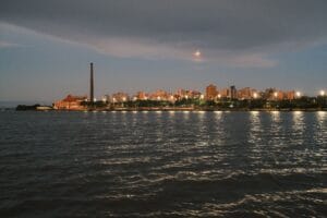 Asunción Paraguay evening illuminated cityscape