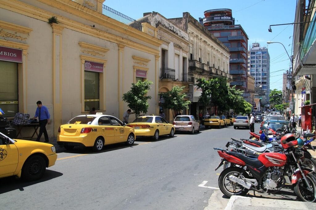 Street in the historic centre of Asunción