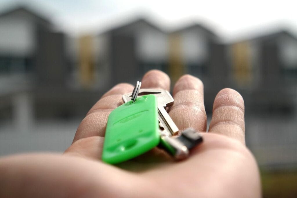Handing over the keys of a property